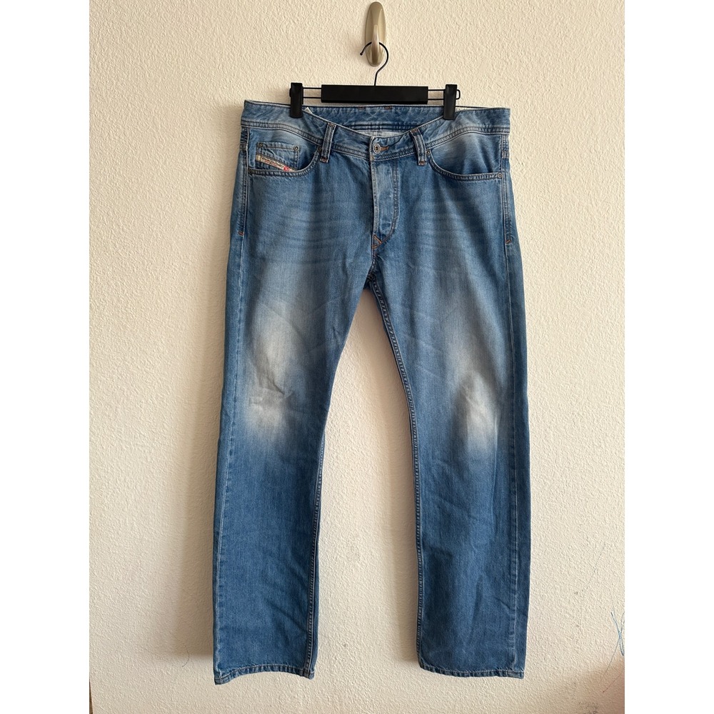 Diesel Industry Viker Regular Straight Leg Wash 0R90L Button Fly Jeans W34 L32